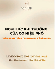 Nghị Lực Phi Thường Của Nữ Hiệu Phó 3 Con Trên Hành Trình Luyện Giọng Nói | MC Anh Thi