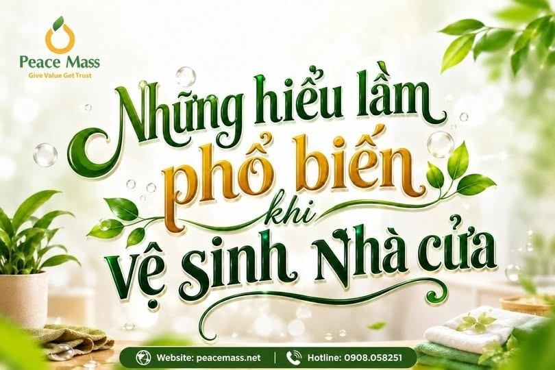 Những Hiểu Lầm Phổ Biến Khi Vệ Sinh Nhà Cửa!