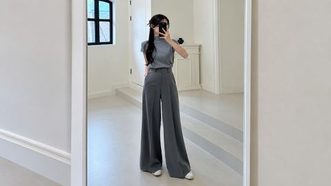 Quần ống rộng mặc với áo gì? Cách phối gọn dáng, đúng chất streetwear