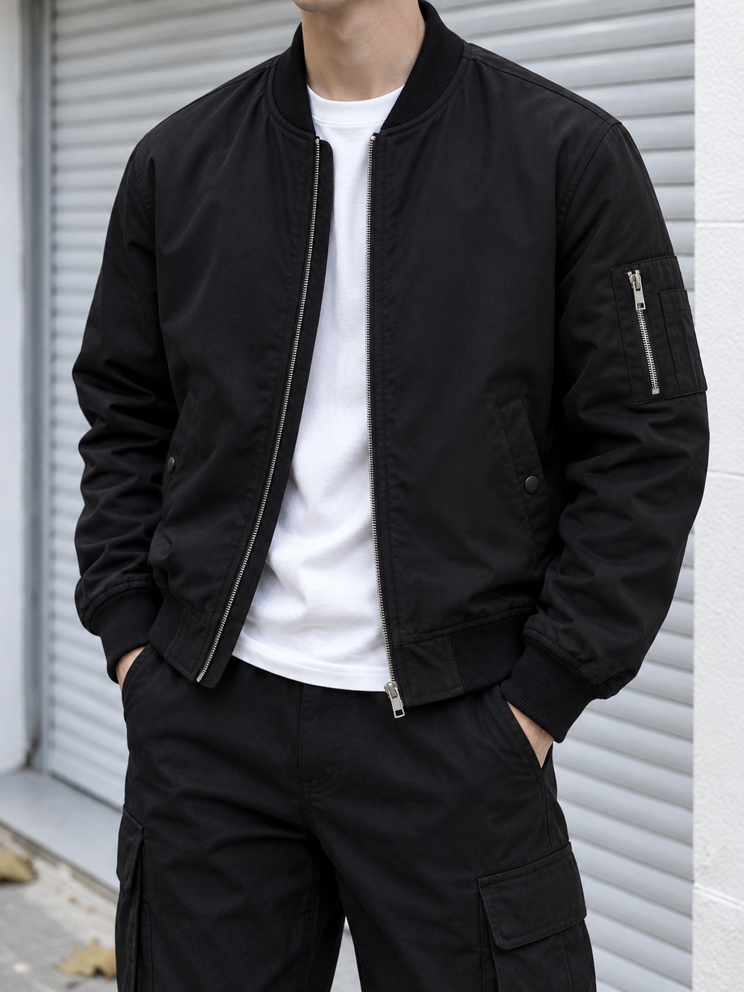 Chi tiết nhận diện áo bomber nam