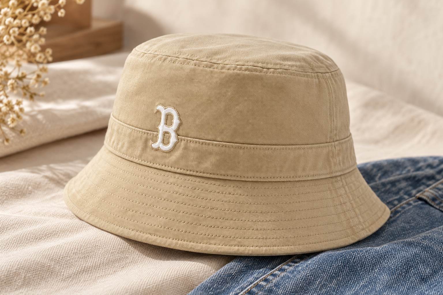Chi tiết nhận diện mũ bucket MLB