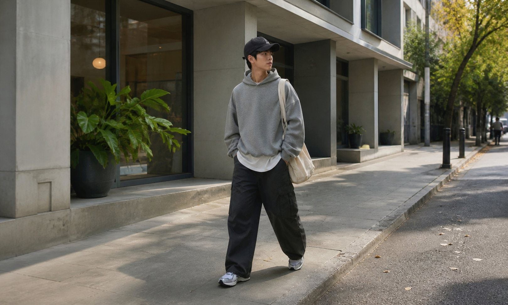 Chọn sneaker theo vai trò điểm nhấn hoặc nền phối trong outfit streetwear