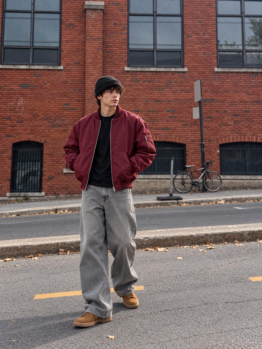 Chọn màu áo bomber và chi tiết logo