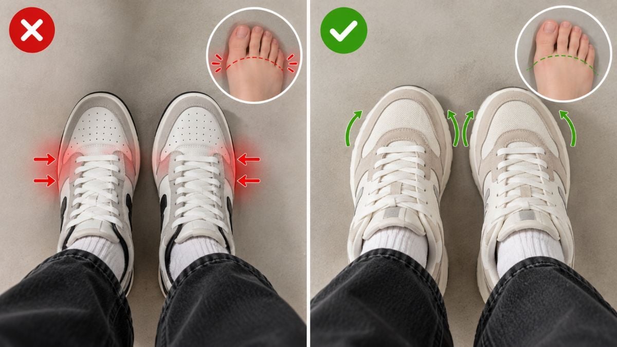 Chọn size sneaker nam cho bàn chân bè ngang