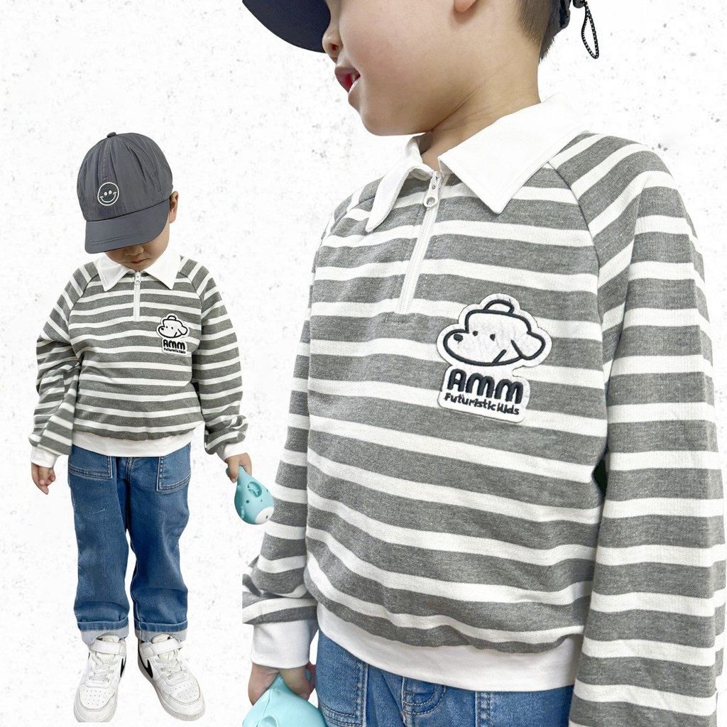 𝐁𝐨𝐱𝐲 𝐒𝐭𝐫𝐢𝐩𝐞𝐝 𝐏𝐨𝐥𝐨 𝐰𝐢𝐭𝐡 𝐃𝐨𝐠 𝐆𝐫𝐚𝐩𝐡𝐢𝐜