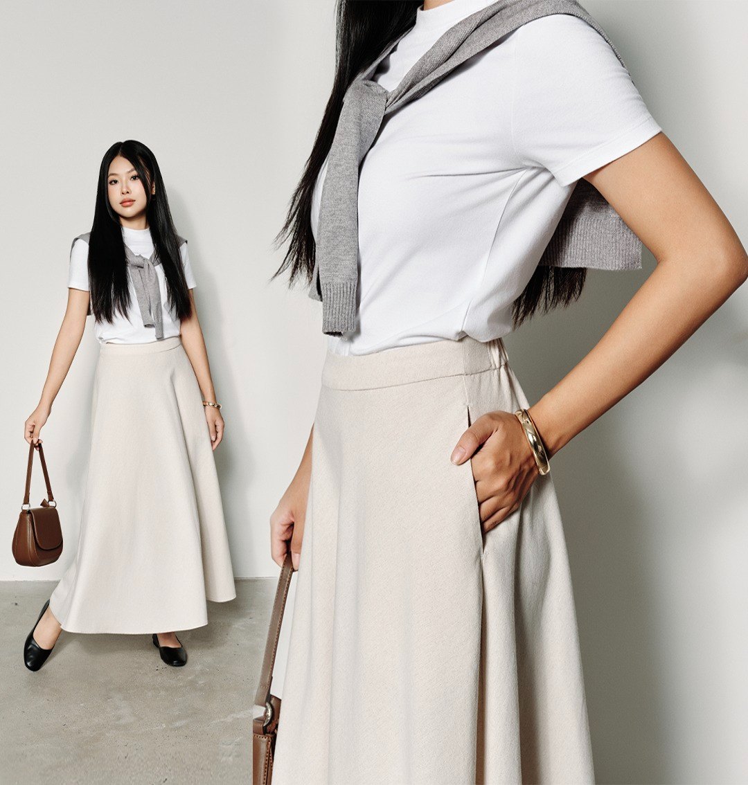 𝐀-𝐥𝐢𝐧𝐞 𝐥𝐢𝐧𝐞𝐧 𝐬𝐤𝐢𝐫𝐭 — 𝒖𝒏𝒅𝒆𝒓𝒔𝒕𝒂𝒕𝒆𝒅, 𝒇𝒆𝒎𝒊𝒏𝒊𝒏𝒆, 𝒆𝒇𝒇𝒐𝒓𝒕𝒍𝒆𝒔𝒔𝒍𝒚 𝒓𝒆𝒇𝒊𝒏𝒆𝒅.