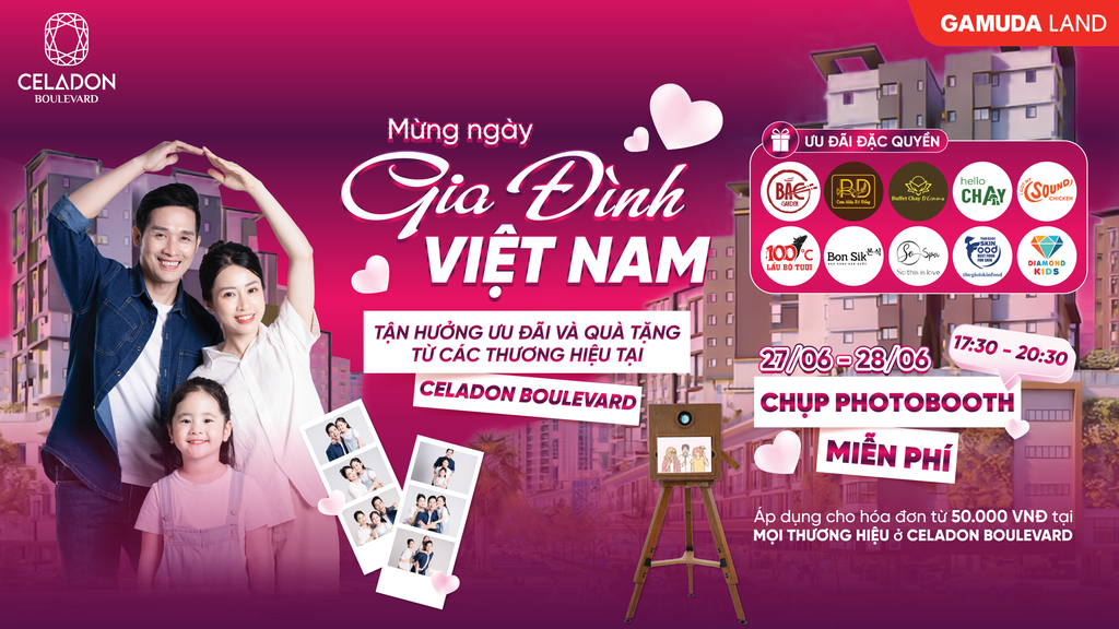 📸 CÙNG CELADON BOULEVARD SĂN DEAL GIA ĐÌNH – RINH ẢNH XINH 🥰