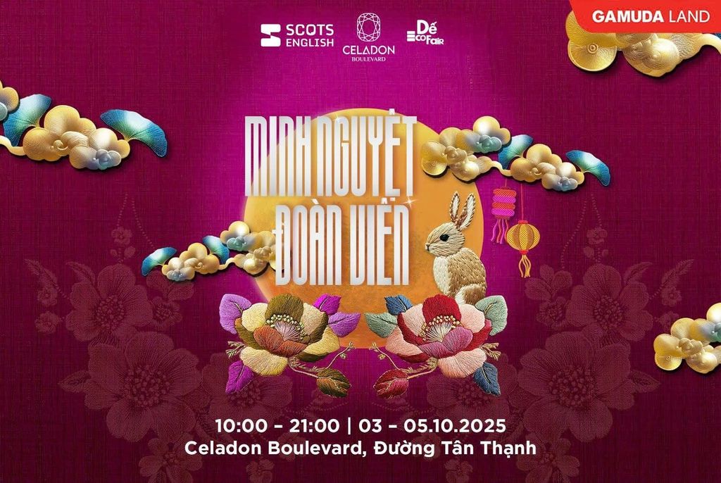 🌕 Minh Nguyệt Đoàn Viên – Trung Thu Trọn Vẹn Yêu Thương tại Celadon Boulevard