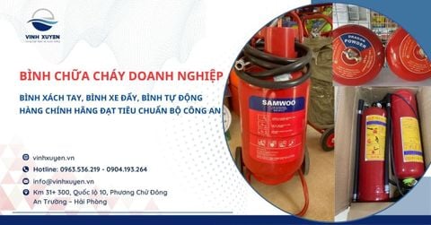 Bình chữa cháy cho doanh nghiệp tại Hải Phòng - Chính hãng, giao nhanh