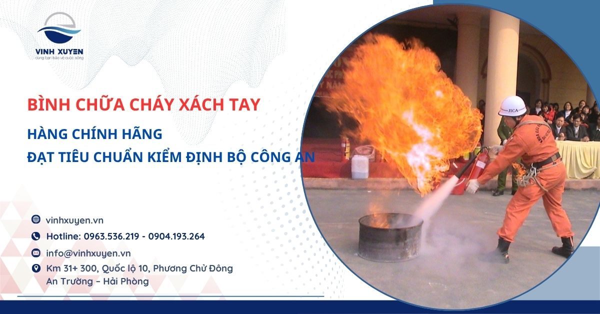 Bình chữa cháy xách tay chính hãng Hải Phòng | Giá tốt, Kiểm định PCCC