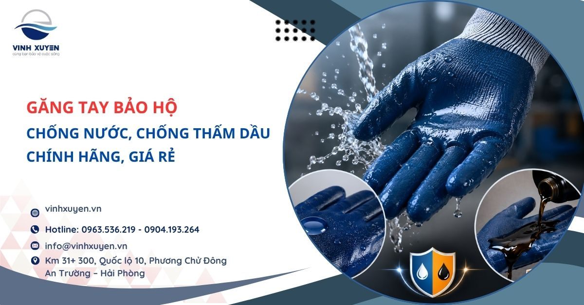 Mua găng tay bảo hộ chống nước chống bám dầu chính hãng giá tốt