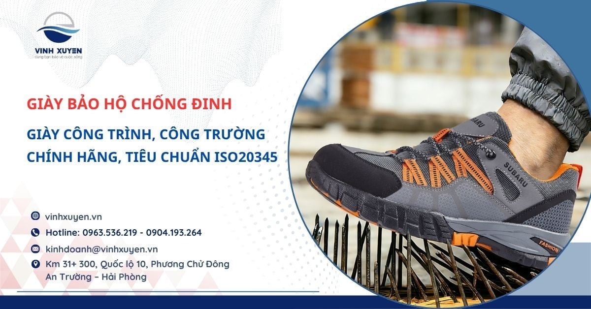 Giày Bảo Hộ Chống Đinh Công Trình – Chính Hãng, Tiêu Chuẩn ISO20345
