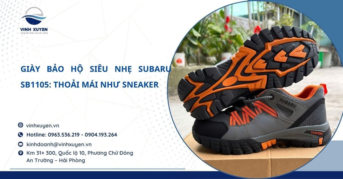 Giày bảo hộ siêu nhẹ Subaru SB1105: Thoải mái như sneaker