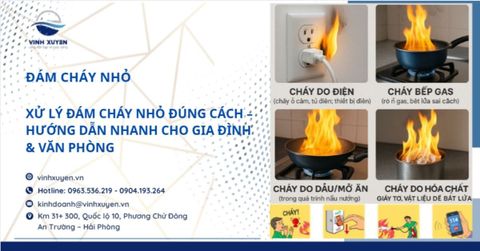 Xử lý đám cháy nhỏ đúng cách – Hướng dẫn nhanh cho gia đình & văn phòng