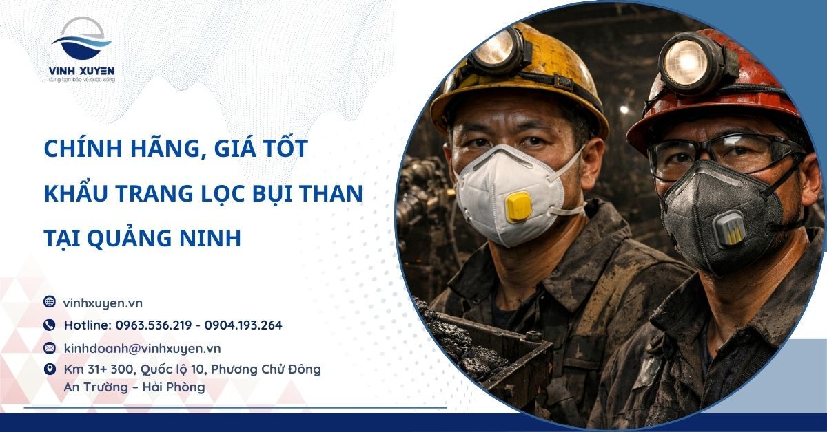 Khẩu Trang Lọc Bụi Than Tại Quảng Ninh | Chính Hãng, Giá Tốt