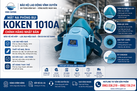 Review Mặt nạ lọc bụi mịn Koken 1010A chính hãng