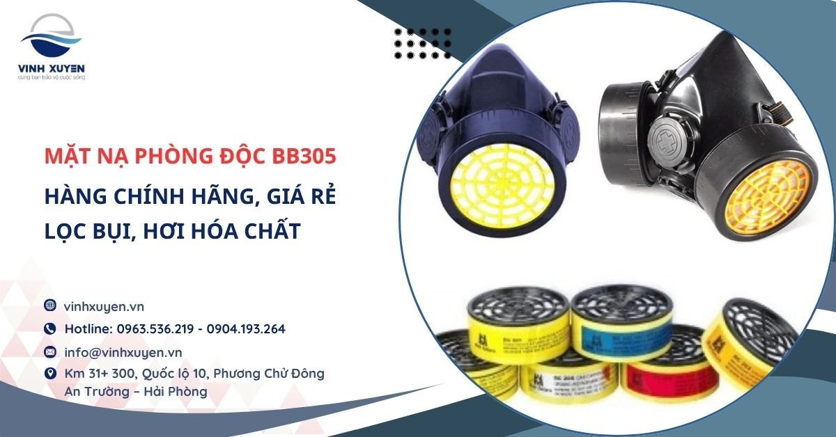 Mặt Nạ BB305 Giá Rẻ Chính Hãng: Lọc Bụi, Hơi Hóa Chất