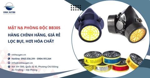 Mặt Nạ BB305 Giá Rẻ Chính Hãng: Lọc Bụi, Hơi Hóa Chất
