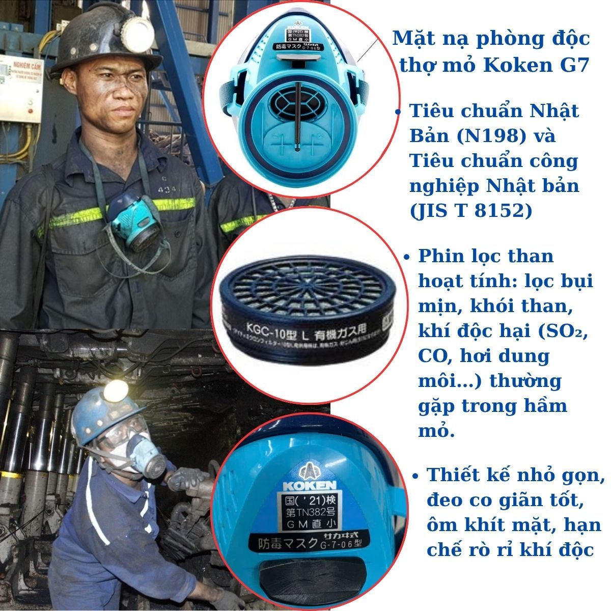 Review Mặt Nạ Phòng Độc Koken G7 Chính Hãng Tại Quảng Ninh