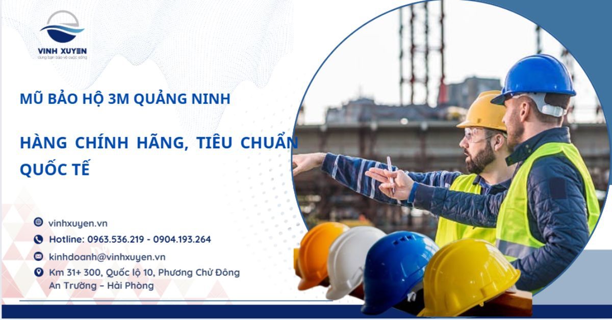 Mũ bảo hộ 3M Quảng Ninh: Hàng chính hãng, tiêu chuẩn quốc tế