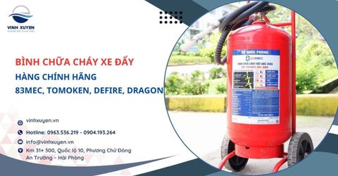 Bình chữa cháy xe đẩy cho doanh nghiệp, nhà xưởng tại Hải Phòng