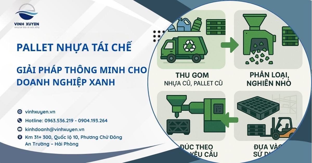 Pallet nhựa tái chế – Giải pháp thông minh cho doanh nghiệp xanh