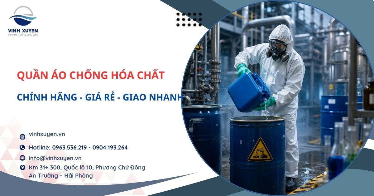 Mua quần áo chống hóa chất chính hãng cho nhà máy