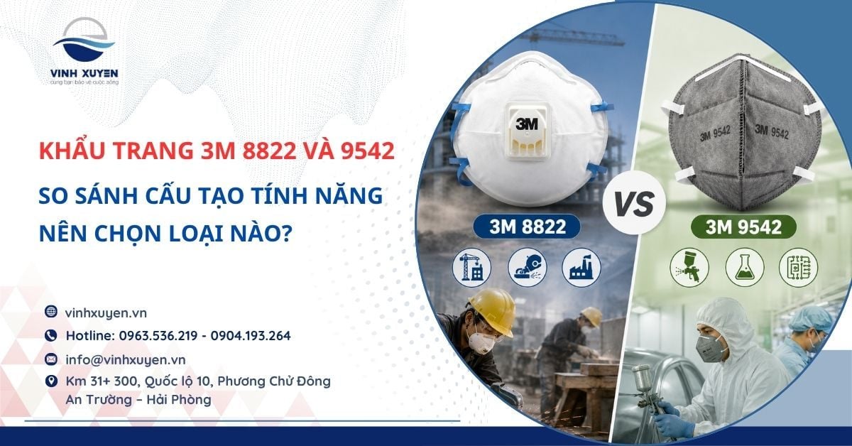 So Sánh Khẩu Trang 3M 8822 Và 9542: Nên Chọn Loại Nào?
