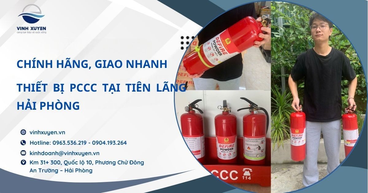 Thiết Bị PCCC Tại Tiên Lãng Hải Phòng Hàng Chính Hãng, Giao Nhanh