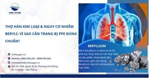 Thợ Hàn Kim Loại & Nguy Cơ Nhiễm Beryli: Vì Sao Cần Trang Bị PPE Đúng Chuẩn?