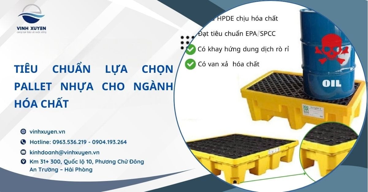 Tiêu Chuẩn Lựa Chọn Pallet Nhựa Cho Ngành Hóa Chất