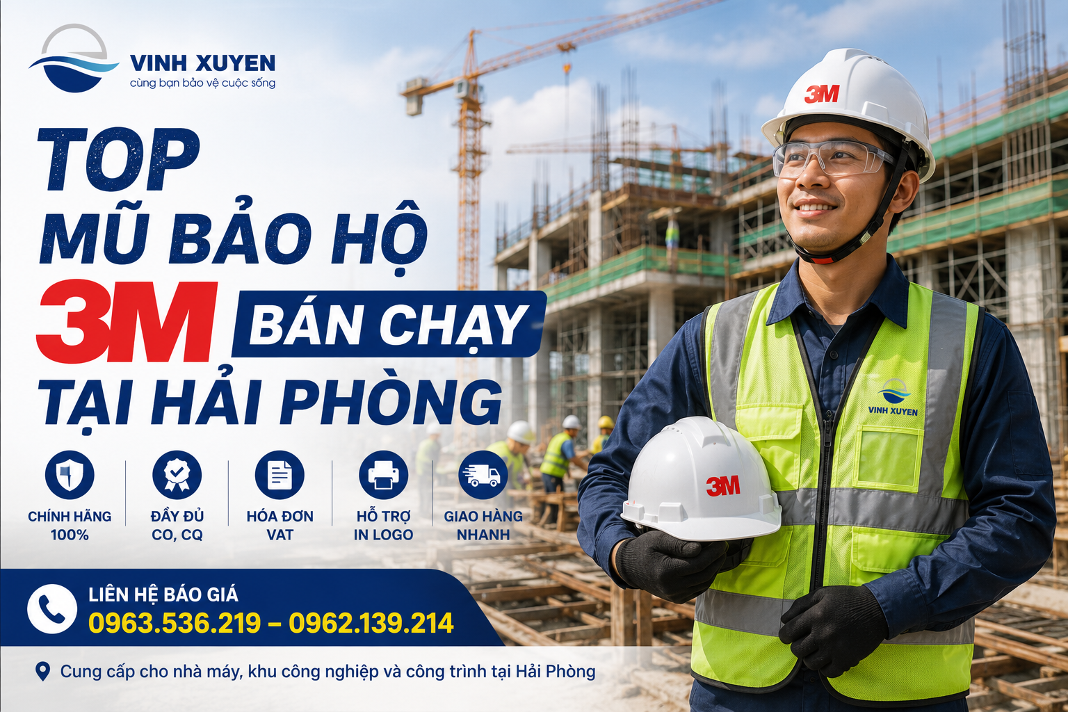 Top 5 Mũ Bảo Hộ 3M Bán Chạy Tại Hải Phòng | Báo Giá Mới Nhất