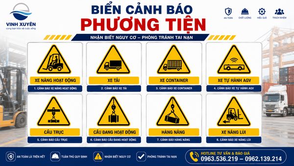 Biển cảnh báo an toàn cho các phương tiện