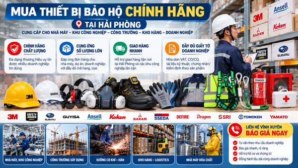 Thiết bị bảo hộ lao động chính hãng tại Hải Phòng