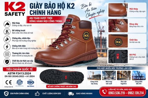 Giày bảo hộ K2-14 chính hãng tại Hải Phòng