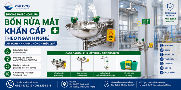 Bồn rửa mắt khẩn cấp theo ngành nghề