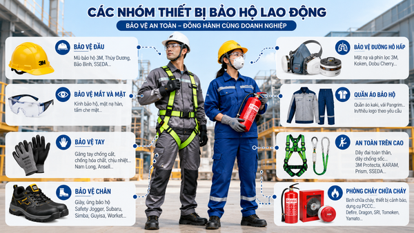 Các nhóm ngành thiết bị bảo hộ lao động