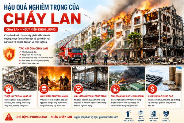 Hậu quả nghiêm trọng của cháy lan