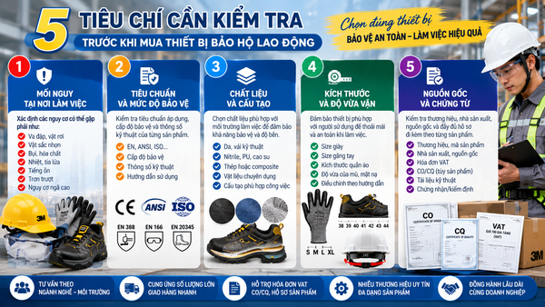 Những điều cần kiểm tra trước khi mua thiết bị bảo hộ