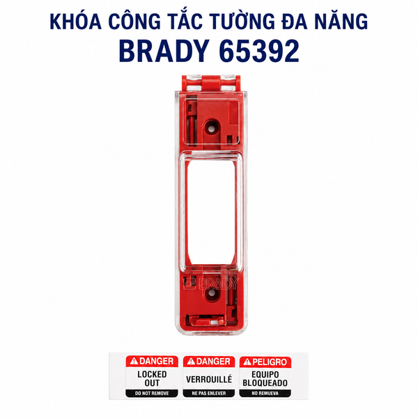 Khóa Công Tắc Tường Đa Năng Brady 65392