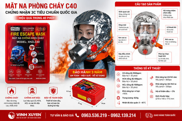 Mặt nạ chống khói độc PCCC XHZLC40