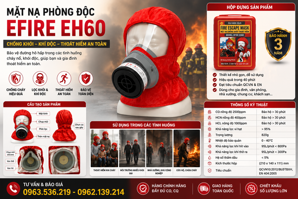 Mặt nạ phòng khí độc EFIRE EH60