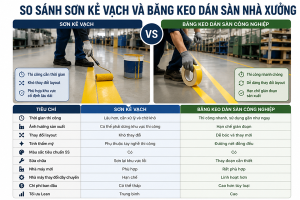 Sơn kẻ vạch nhà xưởng