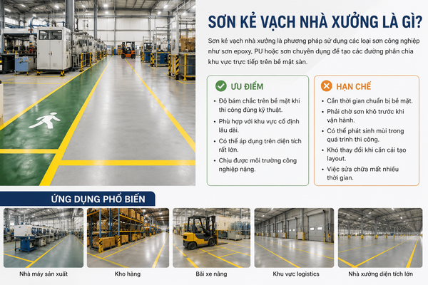Sơn kẻ vạch nhà xưởng