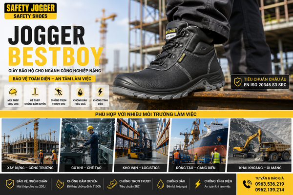 Môi trường sử dụng giày bảo hộ Jogger Bestboy S3