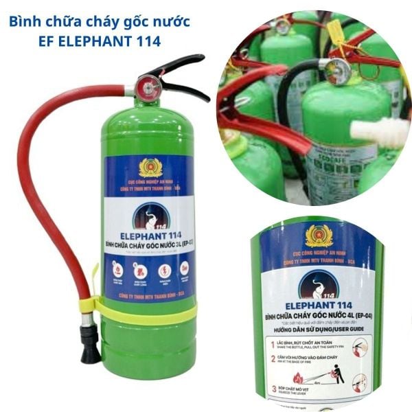 Bình chữa cháy xách tay gốc nước EF Elephant 3 lít