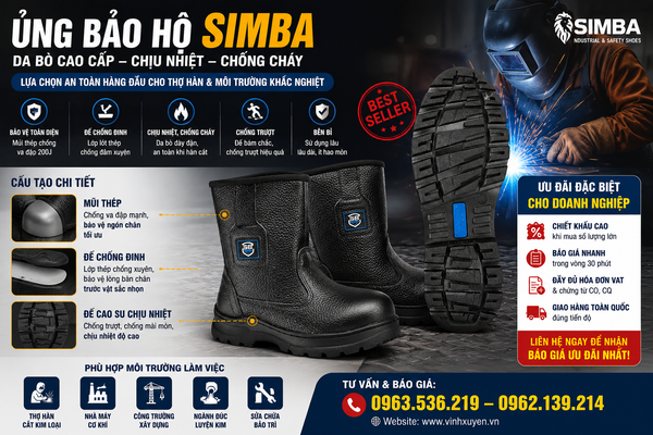 Ủng bảo hộ Simba da bò chịu nhiệt