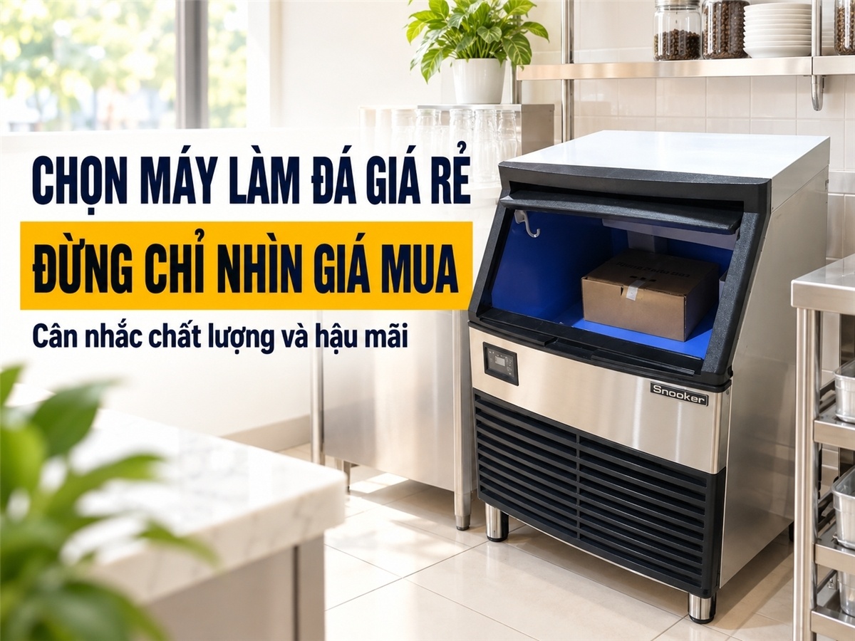 Kinh Nghiệm Chọn Máy Làm Đá Viên Giá Rẻ Mà Vẫn Bền, Đá Sạch