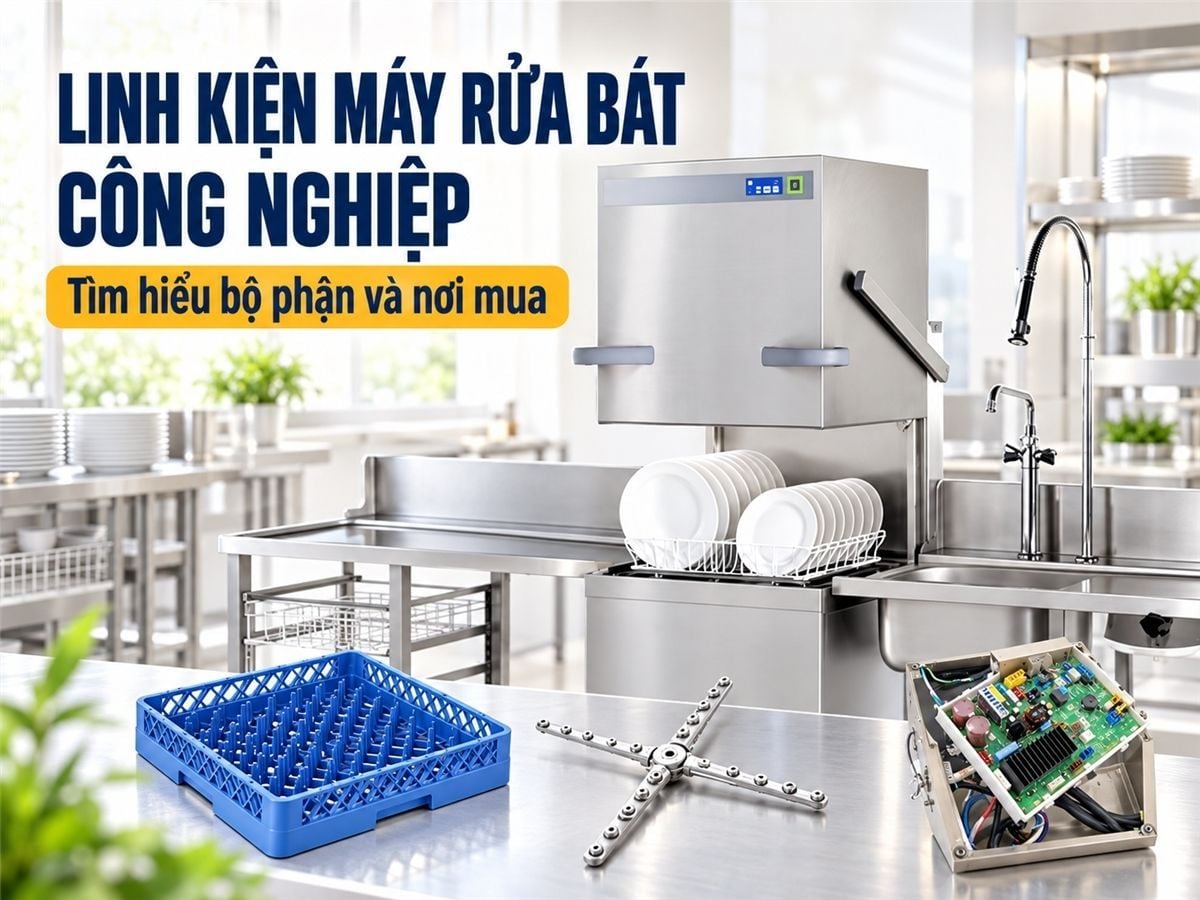 Địa chỉ mua linh kiện máy rửa chén công nghiệp uy tín, chất lượng