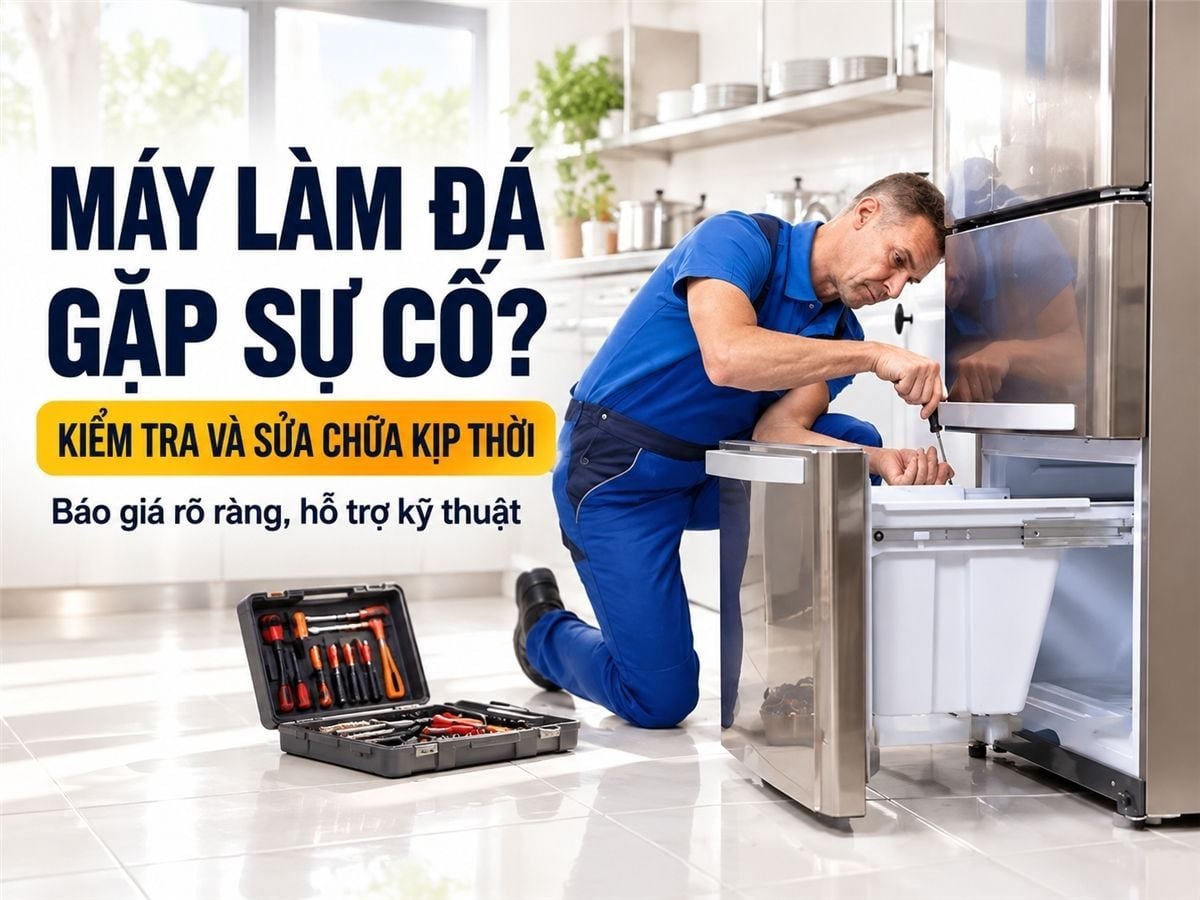 Dịch Vụ Sửa Máy Làm Đá Viên Chuyên Nghiệp, Giá Tốt Nhất – Bếp Toàn Cầu